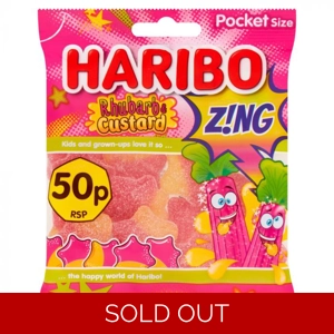 Haribo Rhubarb & Custard ZING - Mini Bag